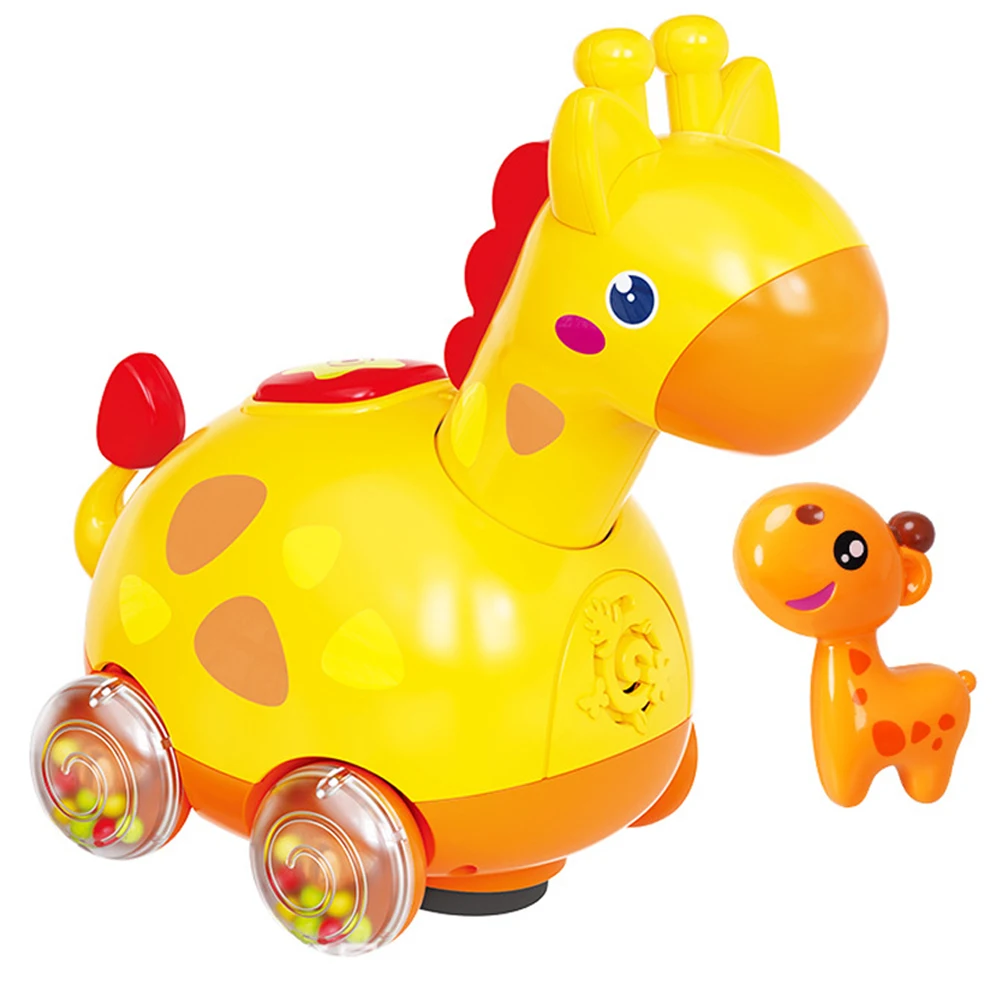 Giraffe Slithering Baby Kruipende Begeleiding Speelgoed Mini Cartoon Plastic Babyspeeltje