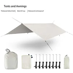 Toldos exteriores portáteis, acampamento, curso, praia, Wigwam, jardim, dossel impermeável e Anti-UV, 3x3m, 4x3m