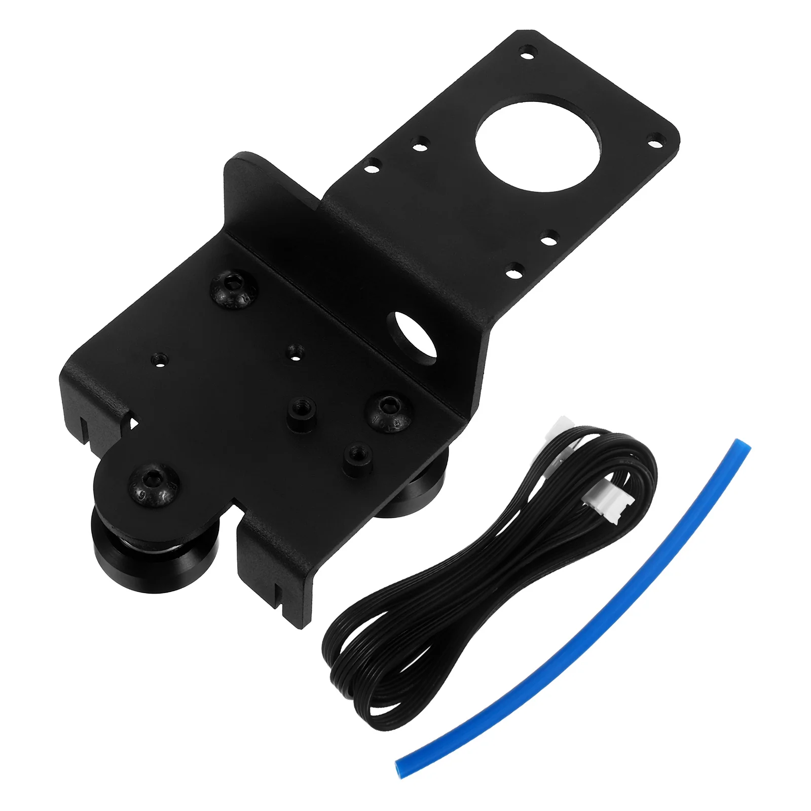 

Heavy Duty 3D Printer Support Bracket with Pulley Iron Mounting Plate for Extruder Stability Fast Heat Transfer Easy Assembly
