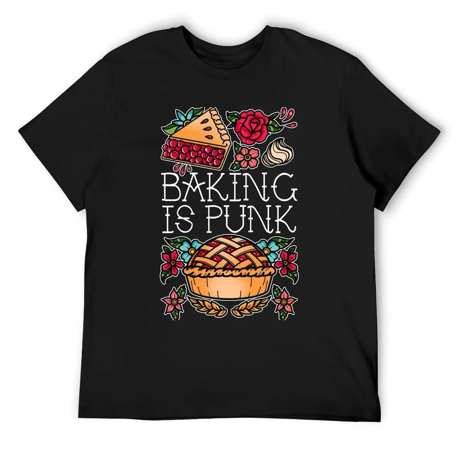 Baking Is Punk T-Shirt plain blue archive boys whites graphics oversized t shirt men