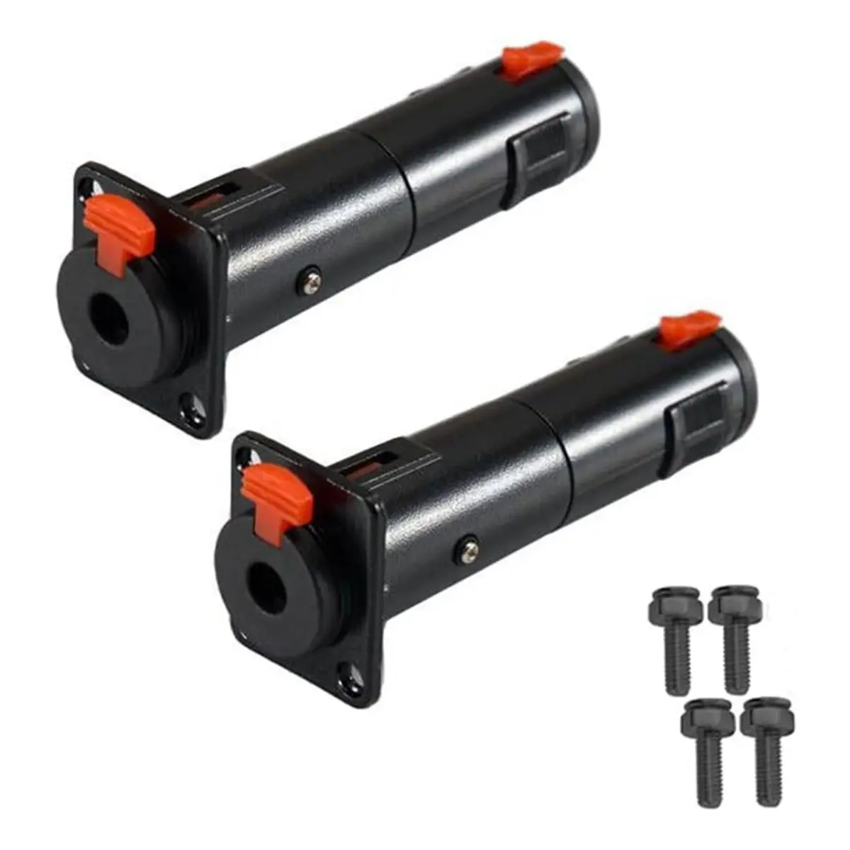 A14M 2 Pack D-Type 6.35mm Audio Socket Adapter Converter Balanced Jack Panel Mount Adapter Socket