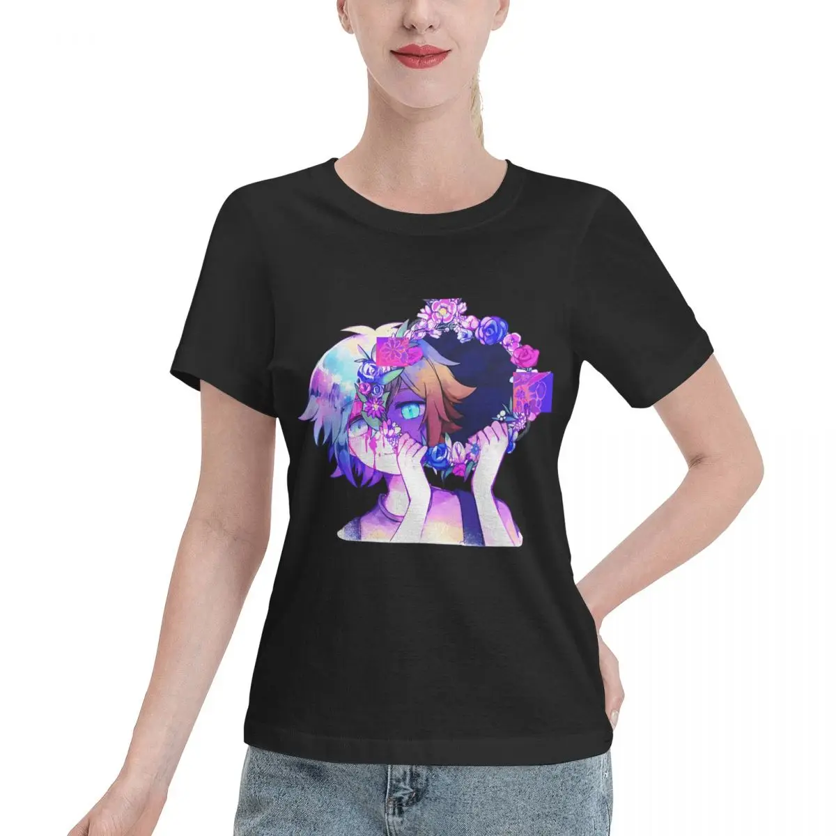 No Fade Omori Game Tshirt - Omori Aubrey Sticker Women's T-shirt Y2K Travel Wear Top