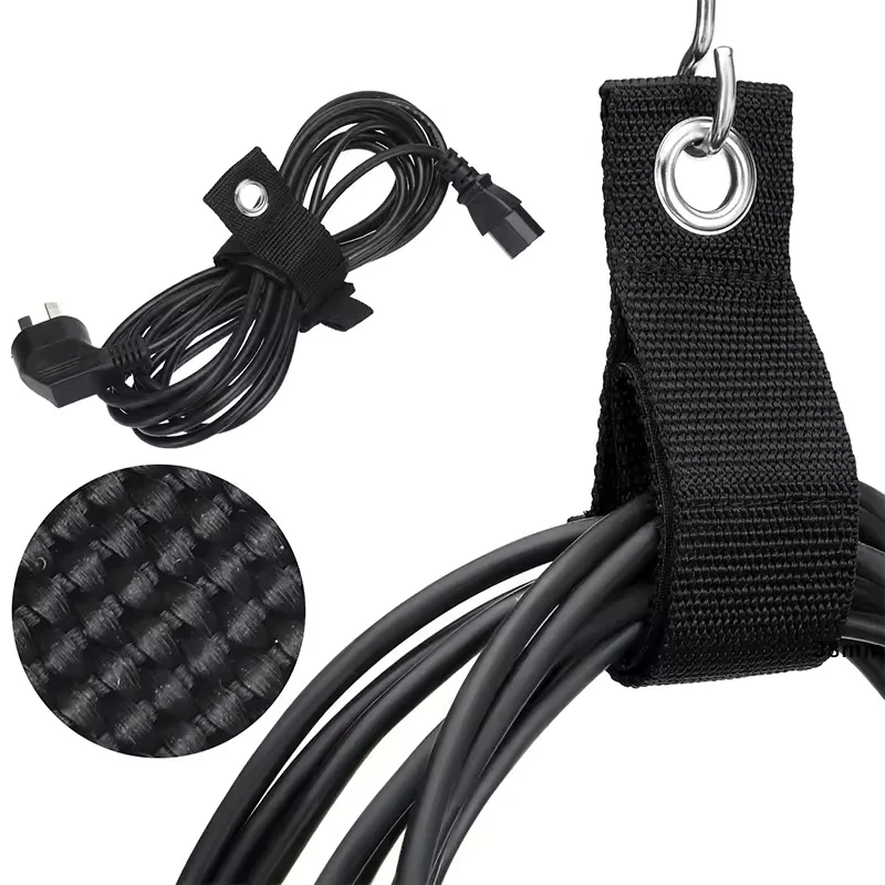 Garage Organization Extension Cord Holder Heavy Duty Cable Strap Reusable Cord Storage Hanger For Hose Tools Workshop Shed Rack