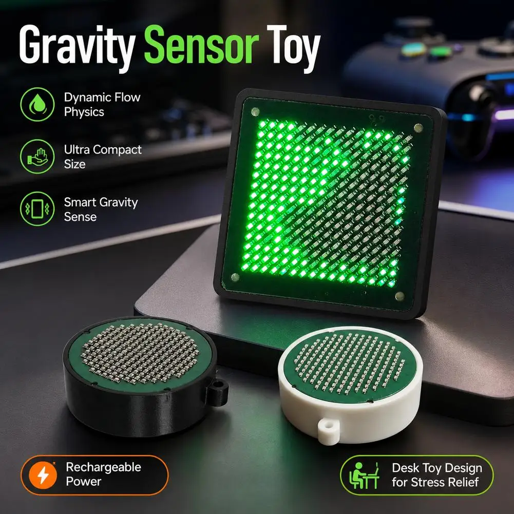 Intelligent LED Fluid Simulation Water Flow Shaking E-sports Desktop Decoration Luminous Ornaments Atmosphere Decoration