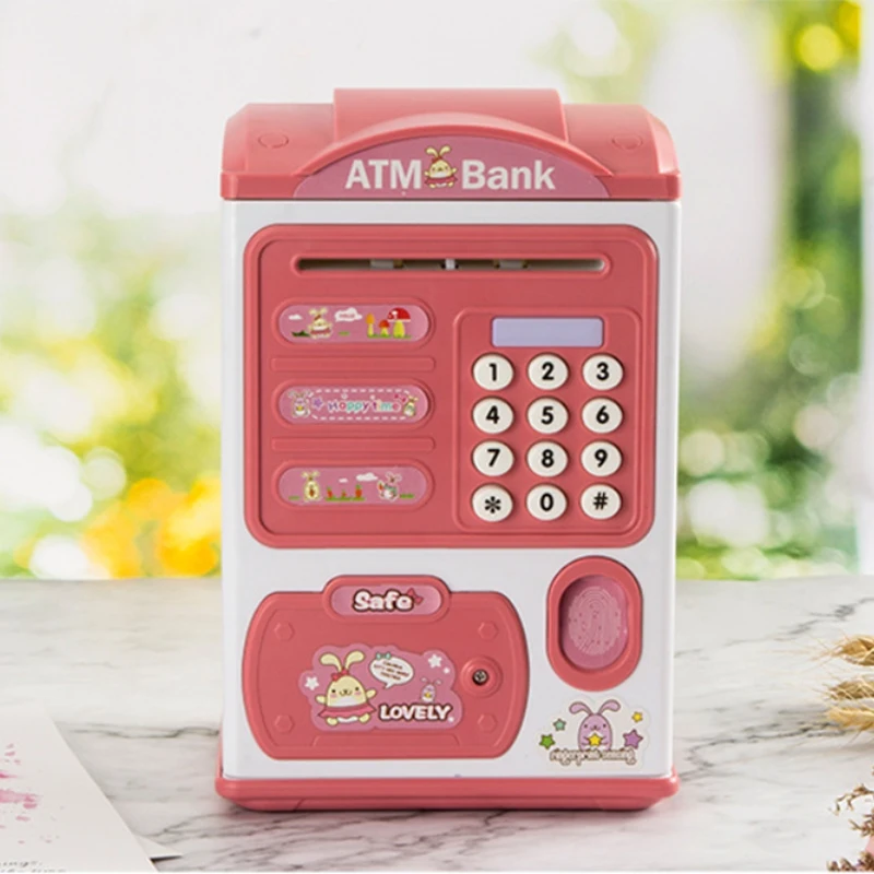 A42T-Piggy Bank, Impronta digitale per monete con password, Scatola di risparmio per monete elettroniche, Banca di risparmio per monete automatica, Banca di risparmio ATM