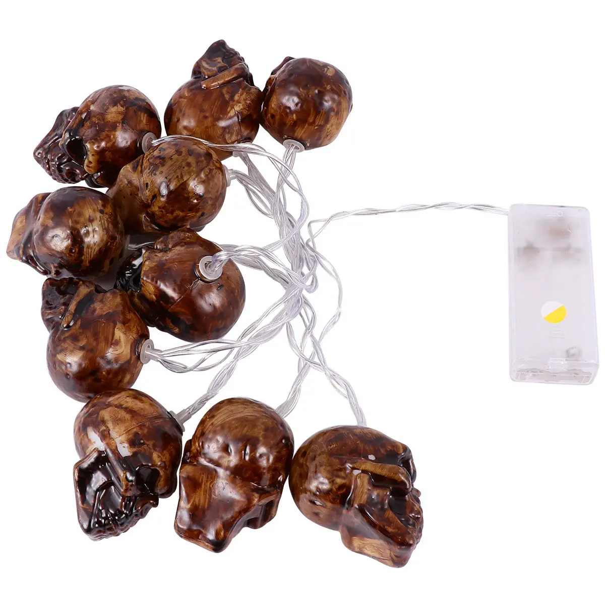 

Гирлянда с подвесками в виде черепов для Хэллоуина, уличная световая гирлянда для сада, украшение для вечеринок, для стен, окон, дверей, потолков, пола