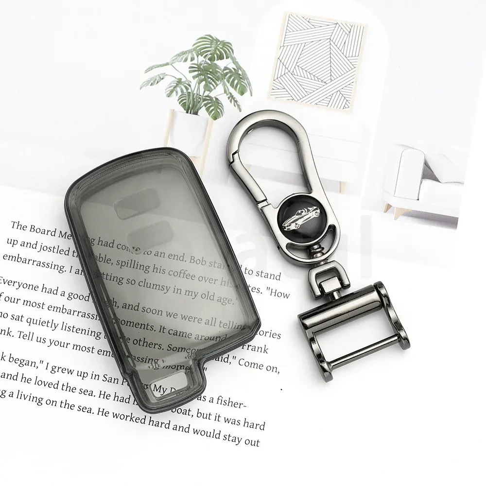 Transparent Black TPU for Toyota Highlander Prado Auris Avalon Prius CHR Aygo Corolla Yaris RAV4 Camry Land Cruiser Car Key Case