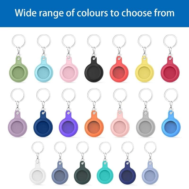 Silicone Case Cover Keychain Attachment Protections Sleeve for Loss Prevention Location