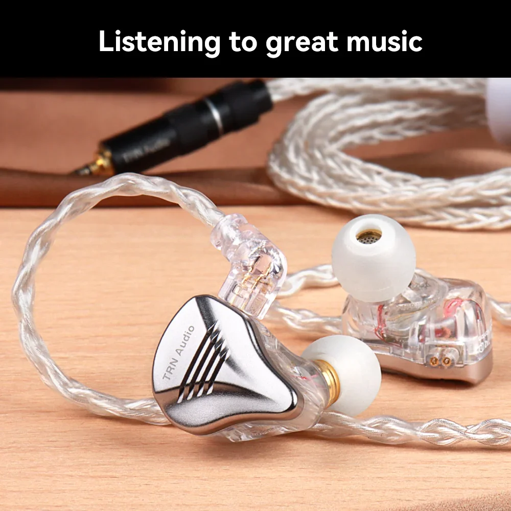 TRN TN 8-Kern Hoge Zuiverheid Zuurstof Koper + Zilver Vervangbare Audio Plug Ontwerp HIFI Upgrade Kabel Connector Voor TRN MT4 MT1max