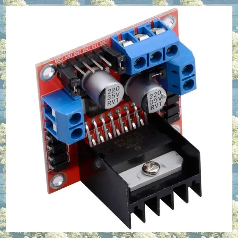 New-2Pack L298N 모터 드라이브 컨트롤러 보드 모듈 Ar-Duino 전기 프로젝트 용 듀얼 H 브리지 DC 스테퍼 스마트 자동차 로봇