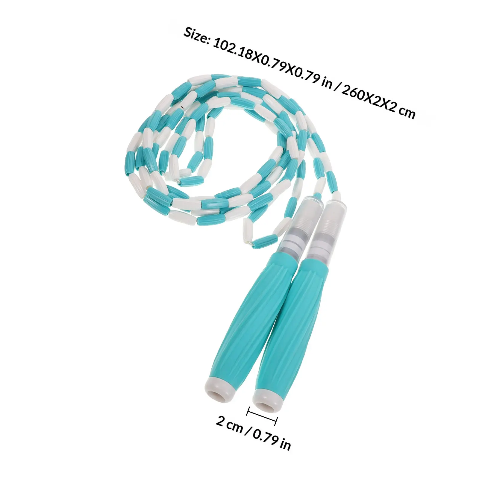 Kids Jump Rope with Silicone Beads Adjustable Length Name Writing Feature Tangle-Free Soft Bead Design for Kindergarten