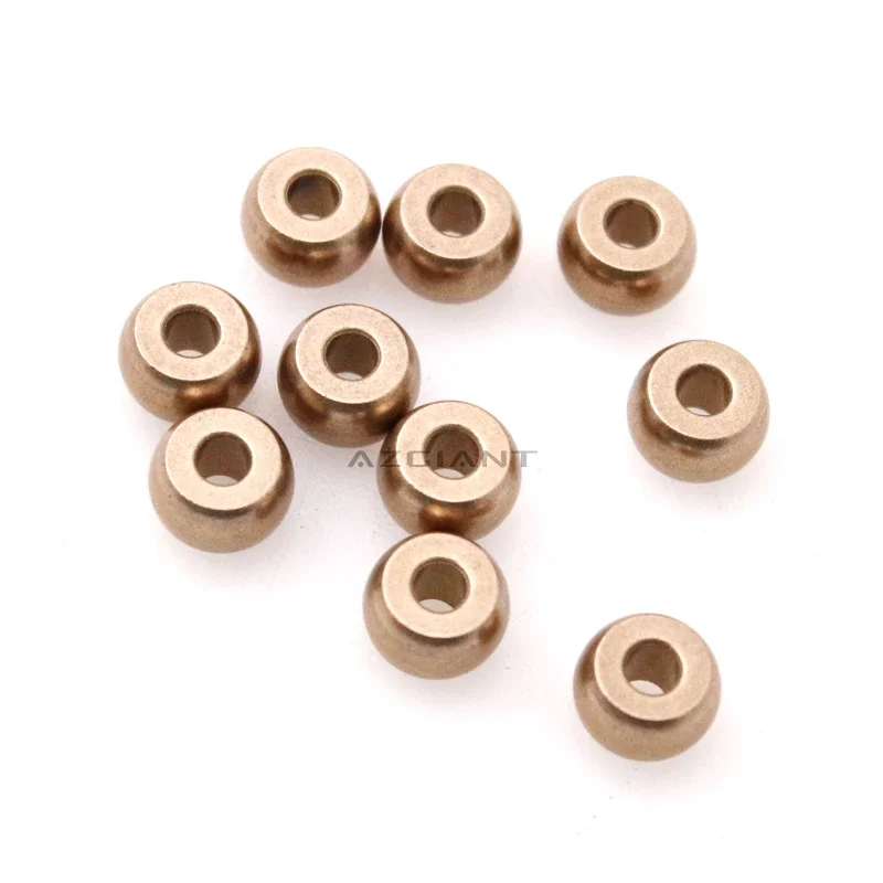 10pcs Spherical oil Bearing Inner Diameter 4X11X7mm For Diy Electric Fan Motor Bushing