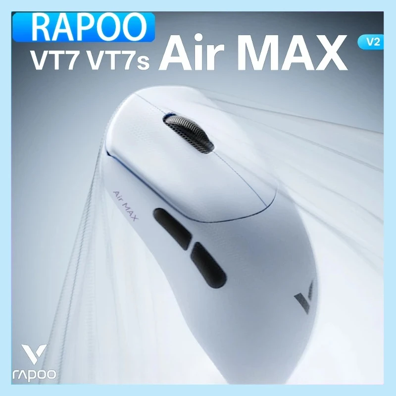 Rapoo VT7s/VT7 Air MAX V2 Mouse PAW3955 Dual 8K Wireless Gaming Mouse Low Latency Ultra‑Lightweight for Esports Game Players