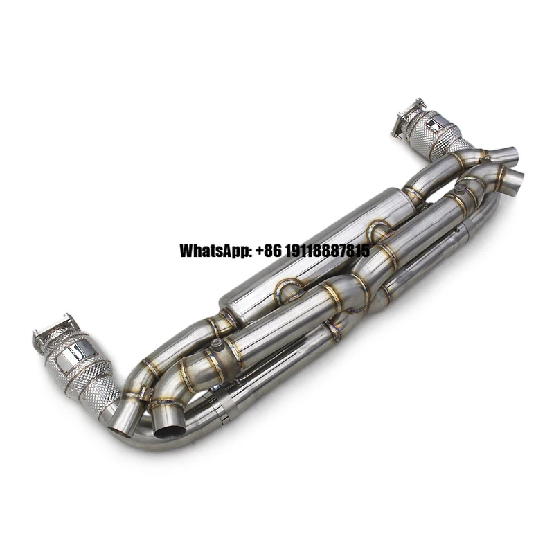 

Performance Full Exhaust System for Porsche 911 991/991.1/991.2 Turbo S 3.8T Race Exhaust and 100/200/300/400cell Catted Headers