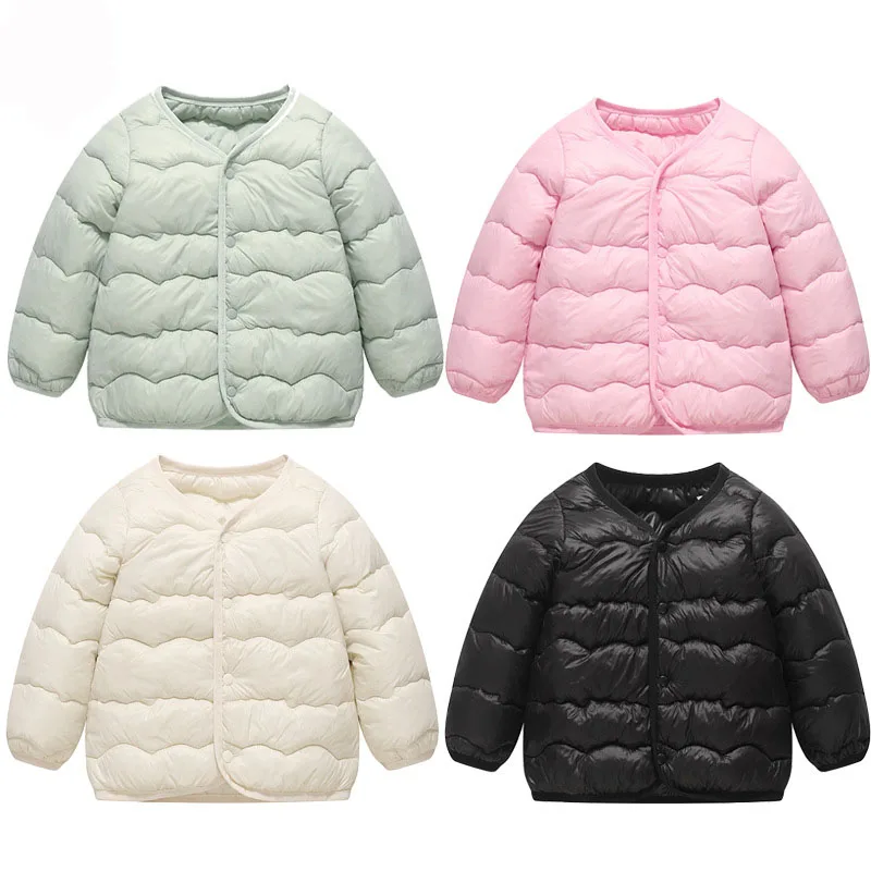 

Children Down Coat Warm Thicken Jackets Winter Lightweight Outerwear Kids Fashion Down jacket Children's Casual Loose Tops