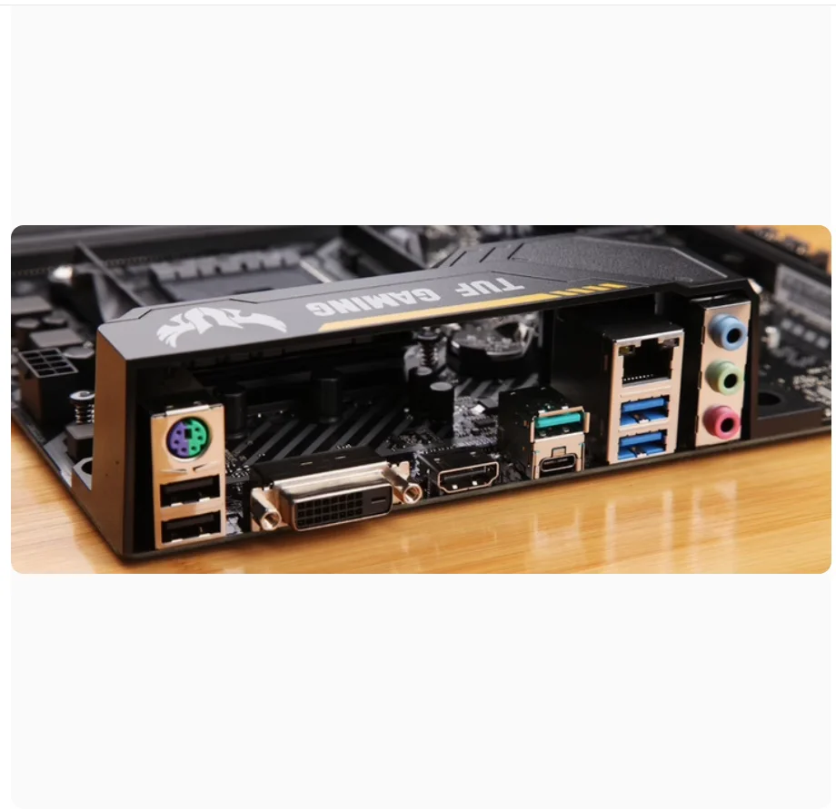 IO I/O Shield Back Plate BackPlates Blende Bracket  Stainless Steel For  ASUS TUF B450M-PLUS GAMING TUF B450M-PRO GAMING