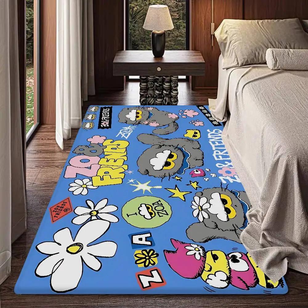 

Милые коврики для комнаты Z-ZO Friends в ретро-стиле, различные варианты, для гостиной и кухни, нескользящий приветственный коврик