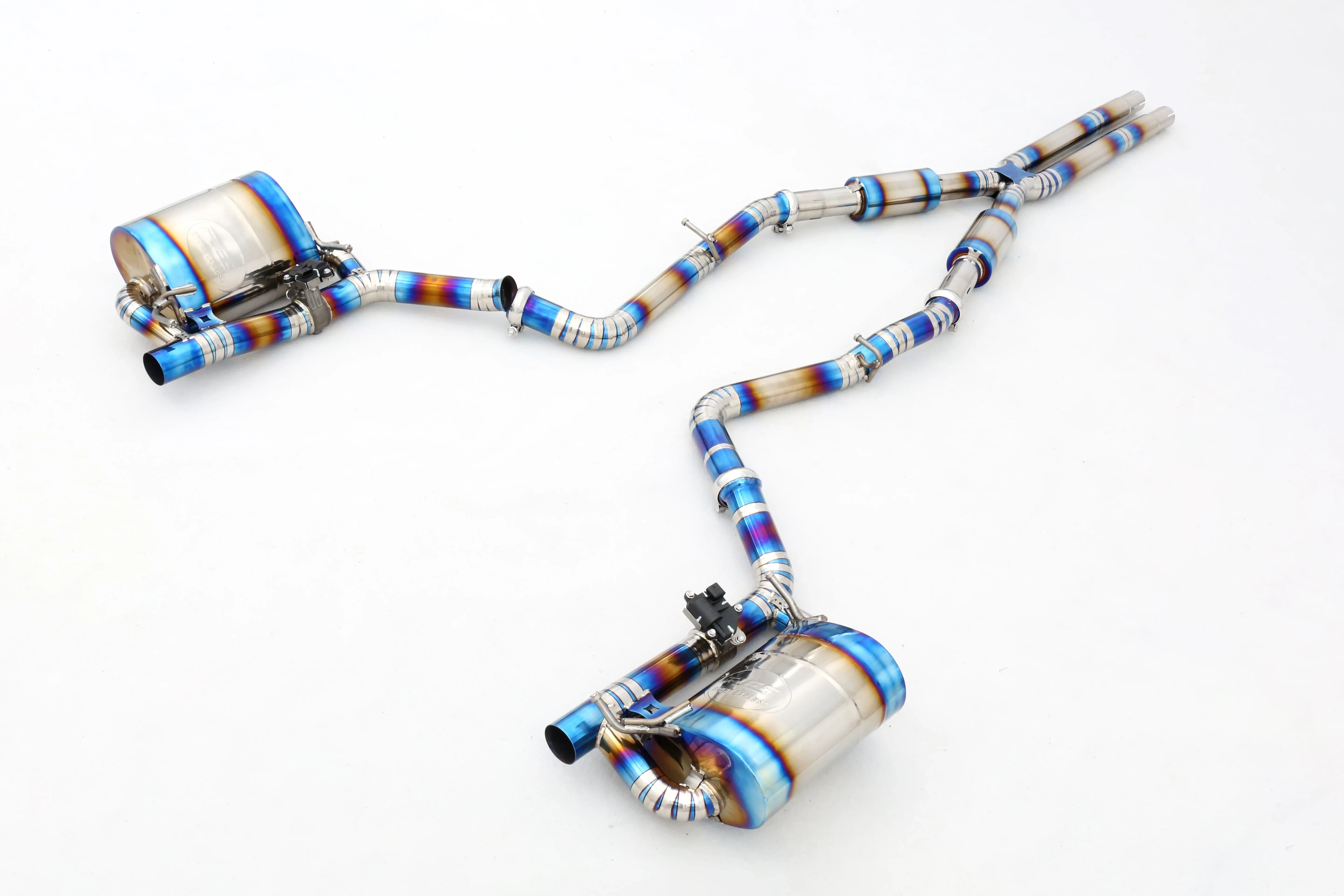 Custom Designed 304 Stainless Steel/Titanium Valved Exhaust System for 3.6  Exhaust Pipes