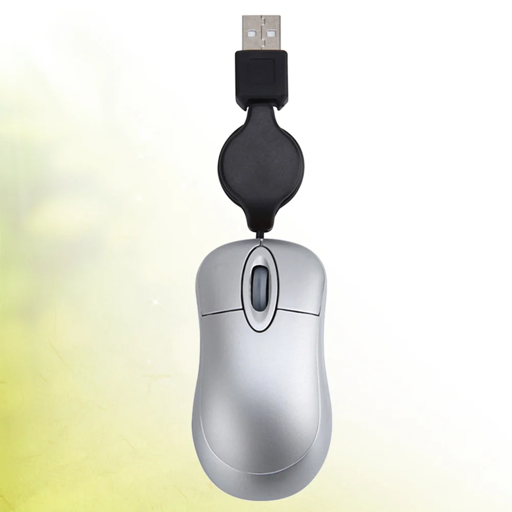 Comfortable Keys Mouse Notebook Telescopic USB Wired Working Computer Mice Easy to Carry