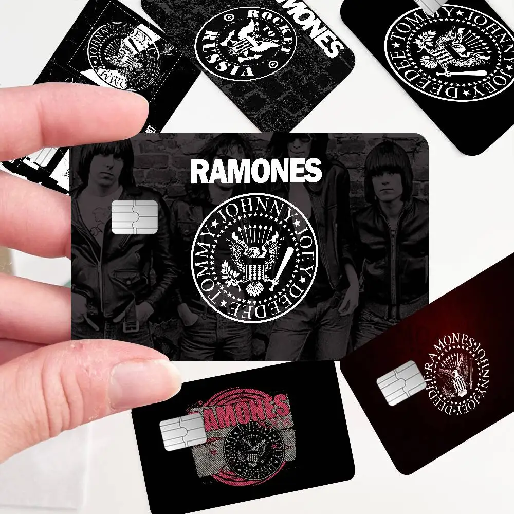 R-ramones Band Diy Credit Debit Card Sticker Party Sticker Decoration Waterproof Small Chip Card Skin Sticker