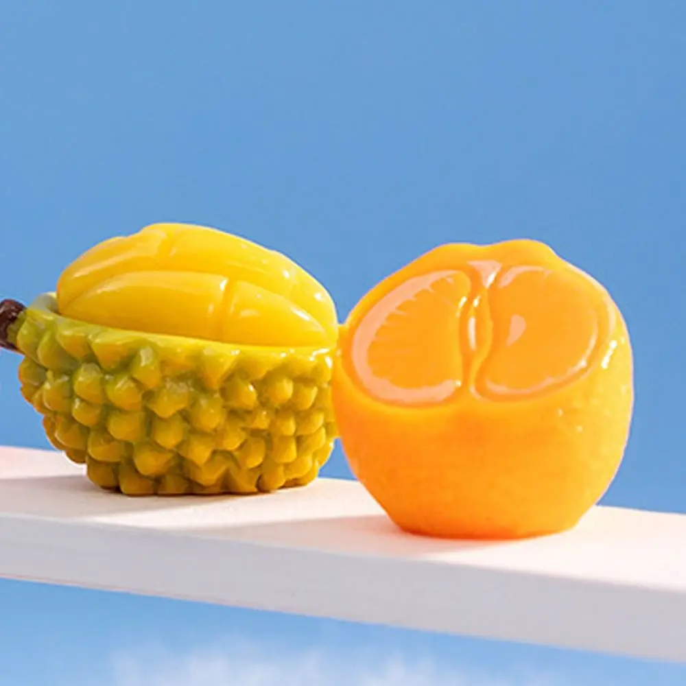 Cute Simulation Fruit Figurines Mini 3D Artificial Fruits DIY Decorations Handicrafts Fruit Model Desk Decoration Accessories