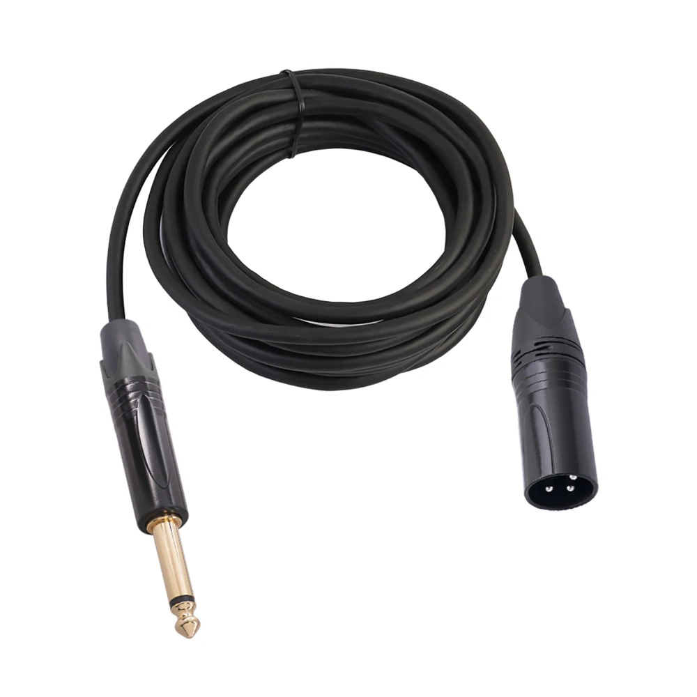 6.35mm Audio Cable TRS Stereo Male to XLR Male Balanced Interconnect Cord Patch Cable for Mixer Speaker Plug Play Plug