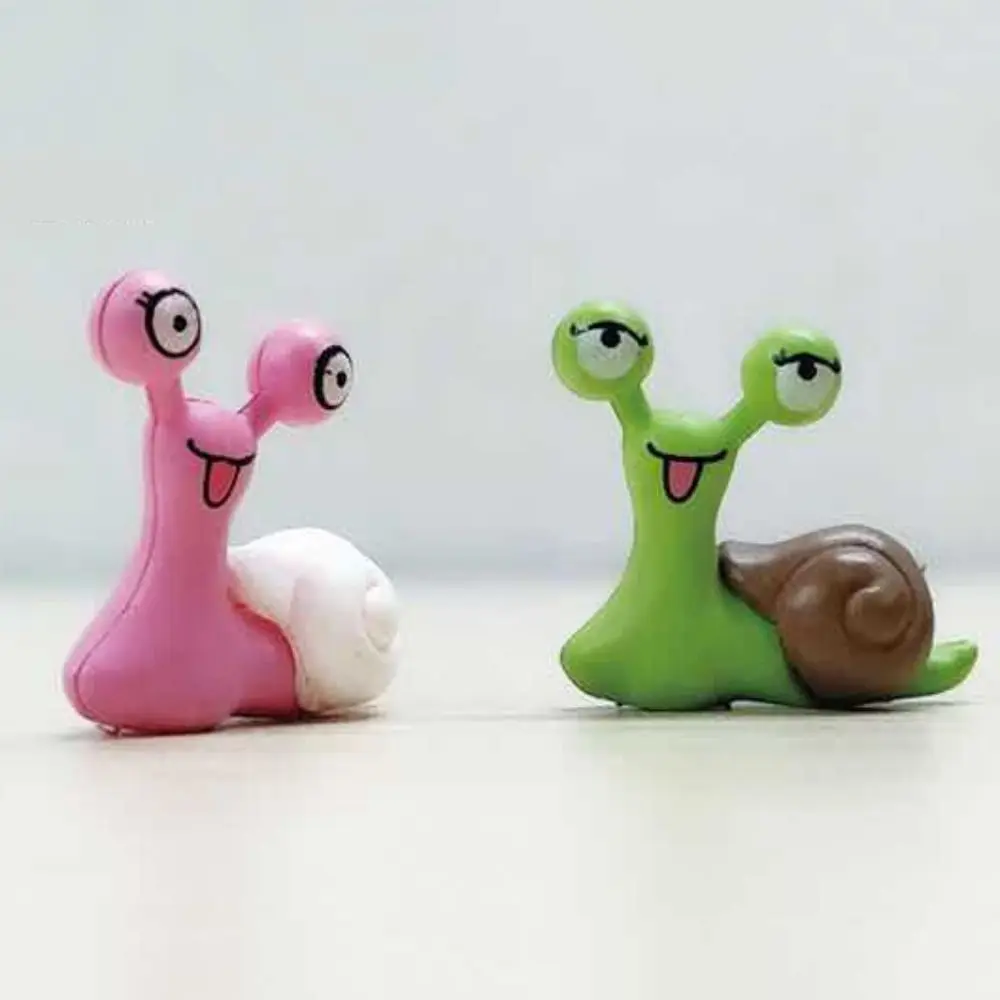 

Bonsai Ornaments Cartoon Snails Fairy Creative Exquisite Miniatures Figurines Simulated Art Snail Sculpture Home