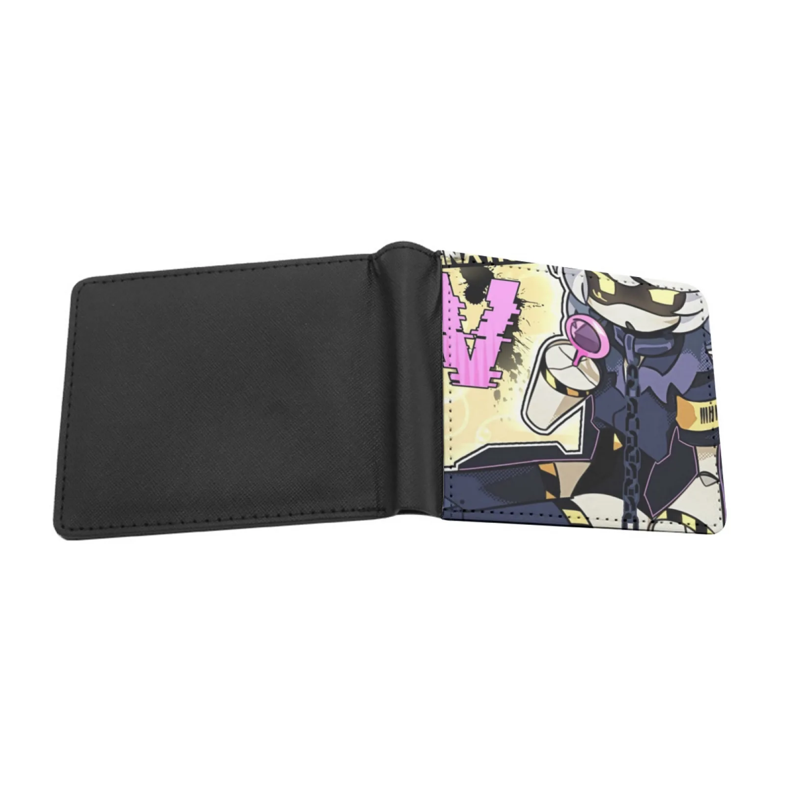 Murder Drones Short Men's Wallets Credit Card Holder Retro Wallet Male Pu Leather Wallet Murderdrones Uzi Doorman Serial