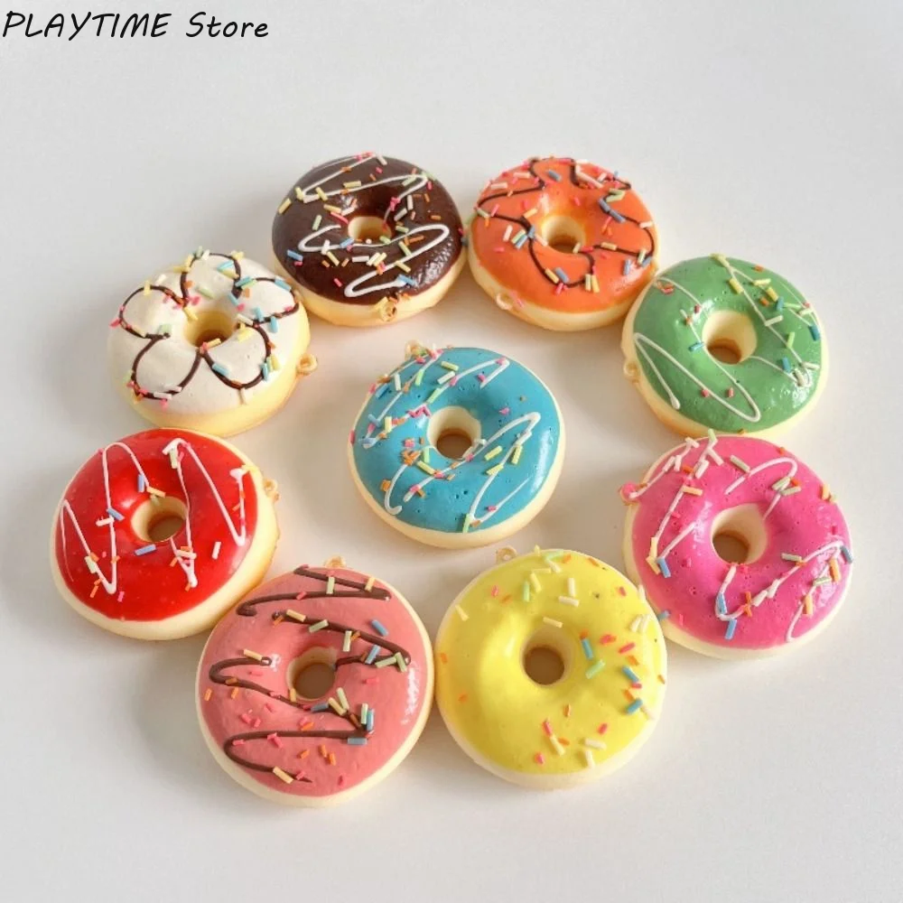 Soft Artificial Donut Bread Squeeze Toy Slow Rebound Fake Food Donut Slow Rebound Toy PU Donut Soft Donut Squishy Toy