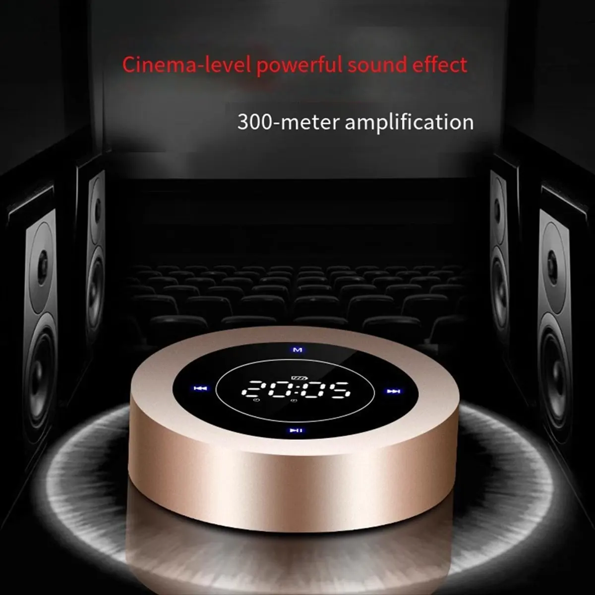 【BUY NOW】LED Touch Bluetooth Speaker, Portable Speaker with HD Sound 10-Hour Playtime / Bluetooth 4.1 / Micro-SD Support