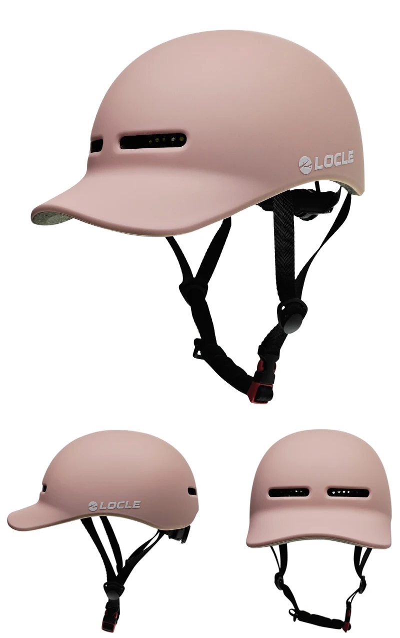 LOCLE Ultraleichter Fahrradhelm im Kappenstil mit Sonnenblende für Herren und Damen, In-Mold-Mountainbike-MTB-Fahrradhelm – Detail 9