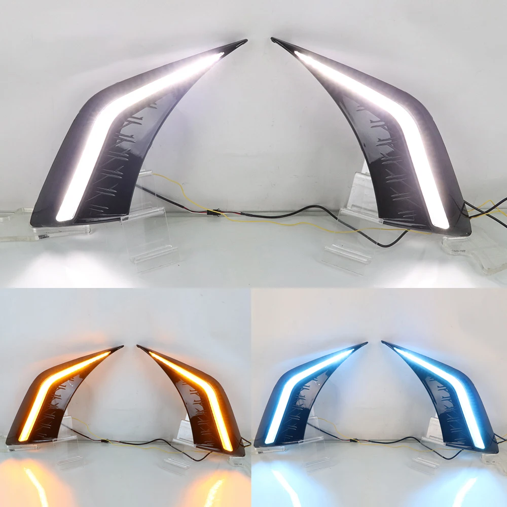 LED Dynamic Turn Signal Daytime Running Light DRL Daylight Fog Lamp For Lexus ES200 ES250 ES300h ES350 2018 2019 2020 2021 2022