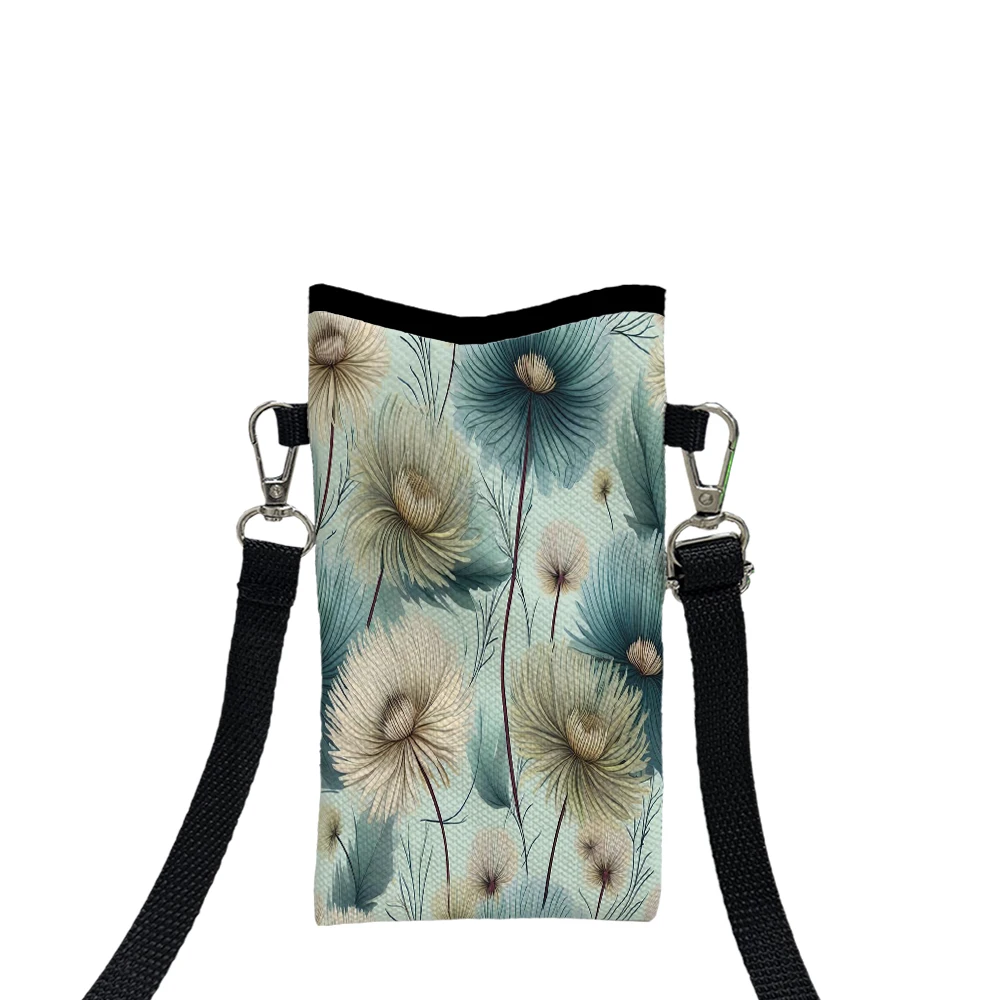 Fresh and Cute Flowers Phone Bag Adjustable and Detachable Strap Designed for Women Crossbody Bag Convertible Shoulder Bag1.2