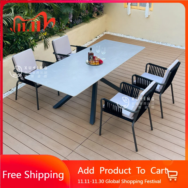 

Mobile Coffee Garden Furniture Sets Outdoor Chairs Desk Study Table Restaurant Conference Luxury Poker Mesa Salon Furniture