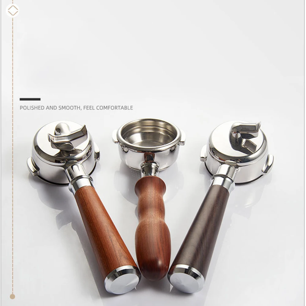 58MM 3-in-1 Coffee Portafilter for E61/Gemilai/EXPOBAR Bottomless/Single Spout/Double Spout  Stainless Steel Handle Filter Tools