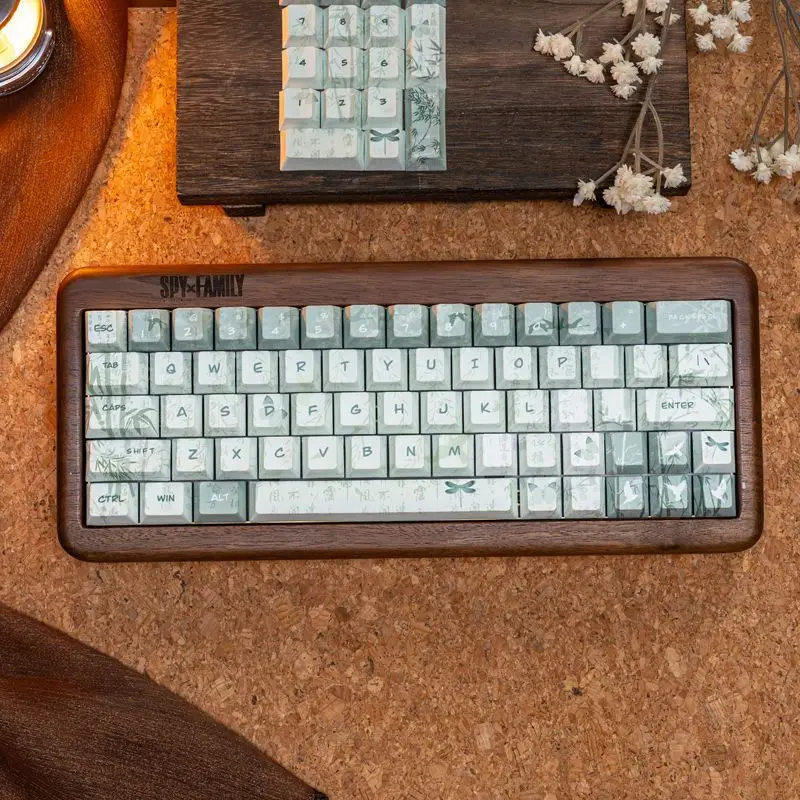 

Green keycaps with high value and five sides are sublimated. New original PBT is suitable for mechanical keyboard 60-108.