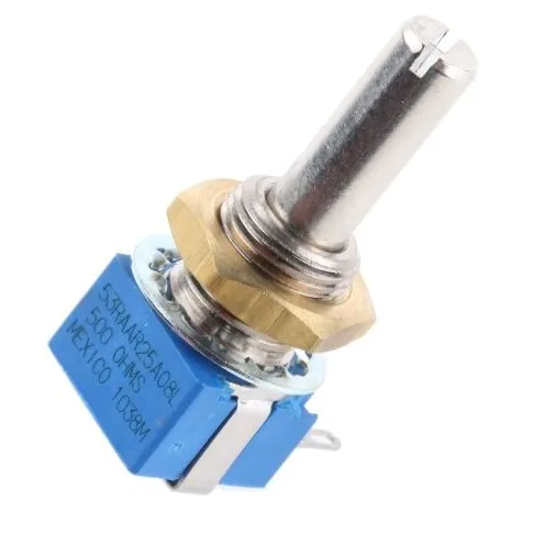 

53RAA-R25-A08L Bourns 53 Series 500Ω ±10% Linear Potentiometer