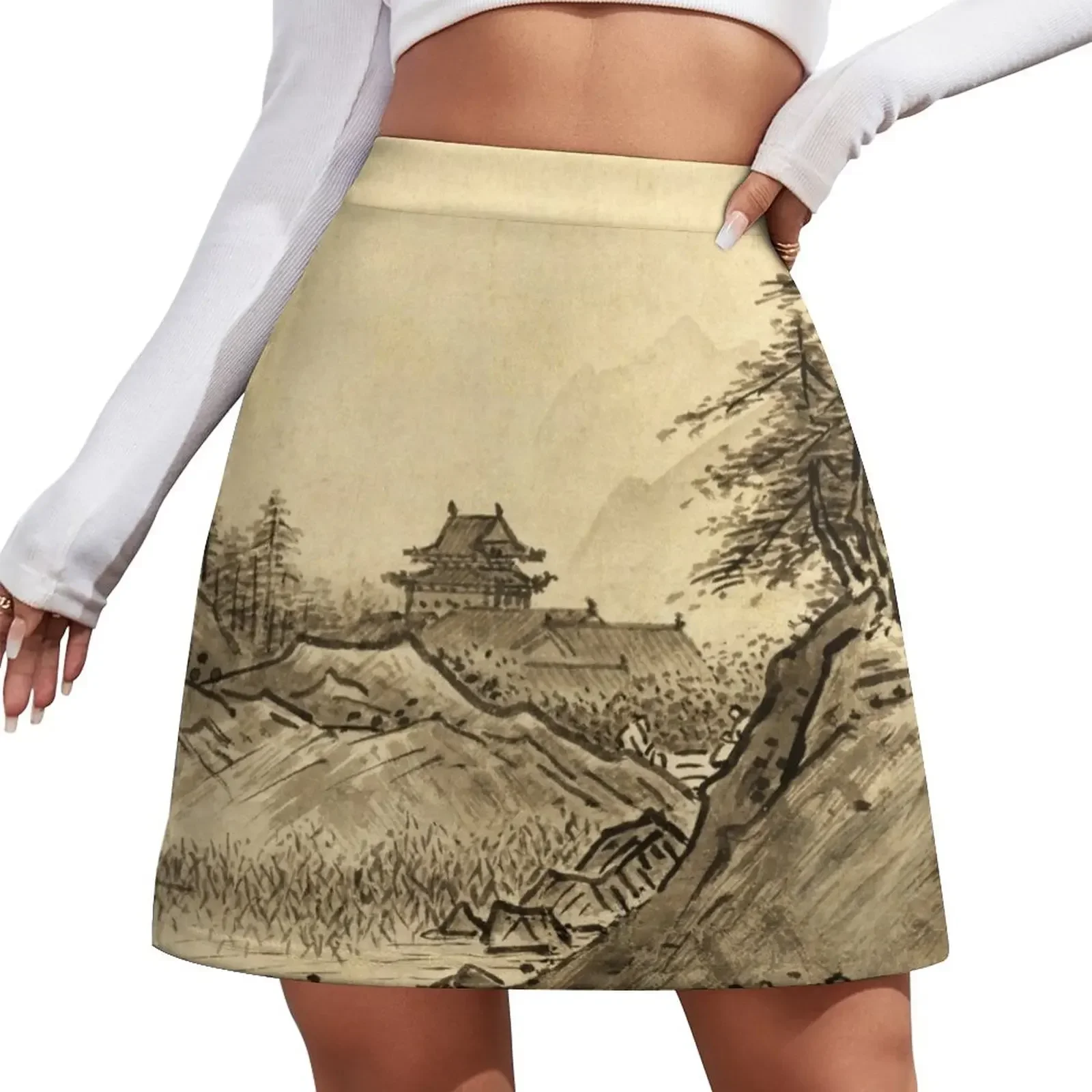 

Sesshu Toyo Winter Landscape Mini Skirt Sexy mini skirt korean fashion skirts sexy skirt