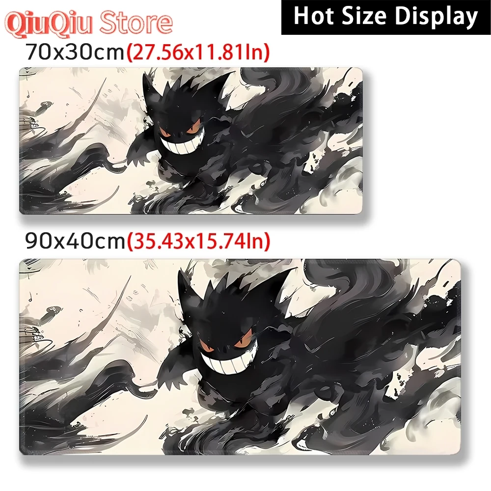 Miếng Lót Chuột Chơi Game Để Bàn Thảm Dễ Thương Gengar Pokemon Chống Thấm Nước Chống Trơn Trượt Mousepad Lớn Tùy Chỉnh Mở Rộng B