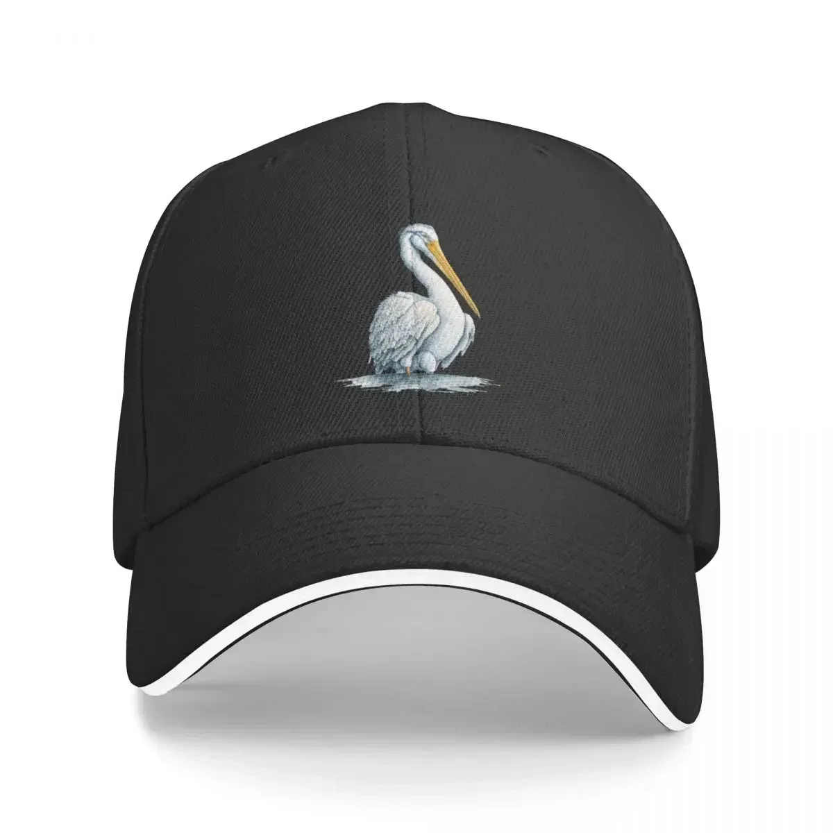 

American White Pelican watercolor Baseball Cap Luxury Hat Bobble Hat For Women Men's