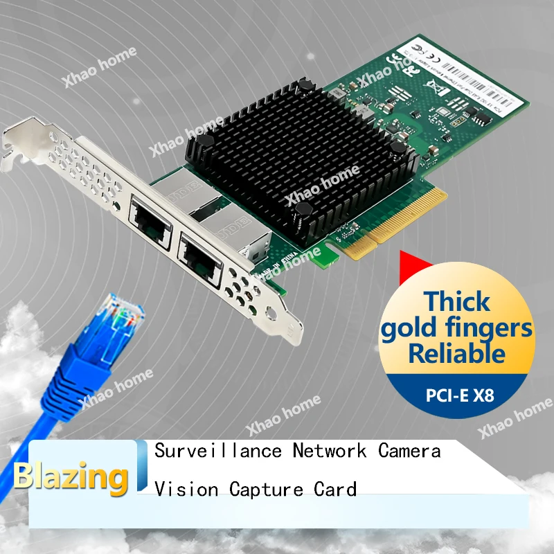 인텔 XXV710-DA2 듀얼 포트 25/10/1G PCI-E 서버 네트워크 카드 (SFP+) 산업용 PC, ESXi 및 비전 캡처 이더넷 NIC용