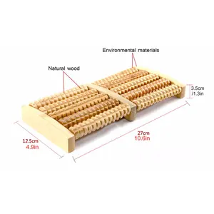 Byepain-Wood MassageMador Roll Foot, Reflexzonenmassage für Stress, Fitnessgesundheit, Massagegeräte, farbenfrohe Rollmassage, Schmerzlinderung 10 Hauptverkaufsreflexzonenmeldungen - №10