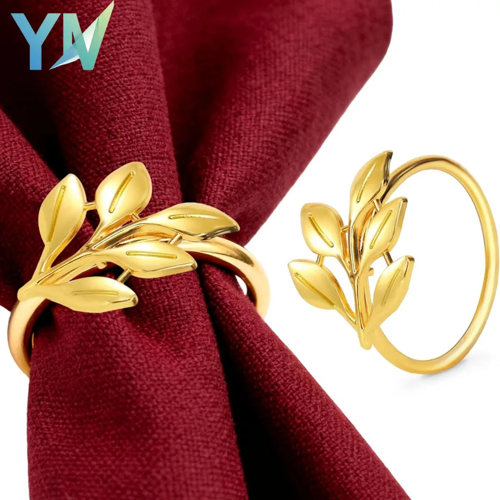 

Reusable Napkin Rings with Smooth Edge for Easy Cleaning Perfect for Wedding Parties Celebrations and Formal Dinner Table Decor