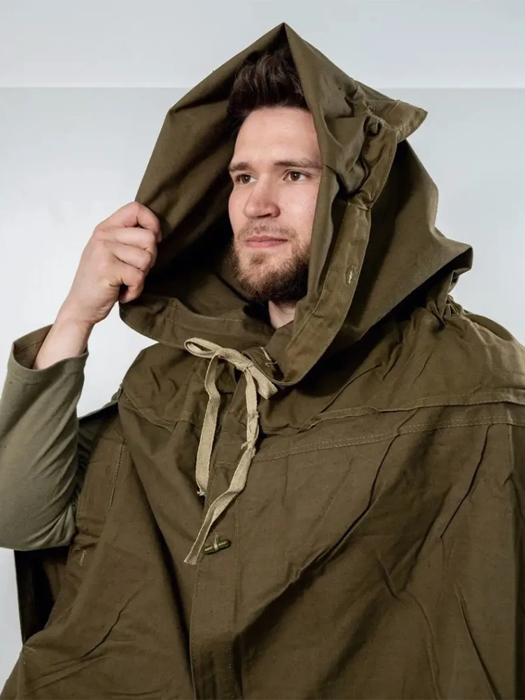 Soviet Union M69 Tactical Cloak Sniper Single-Soldier Outdoor Multi-Functional Hooded Poncho Camping Raincoat Tent Outdoor