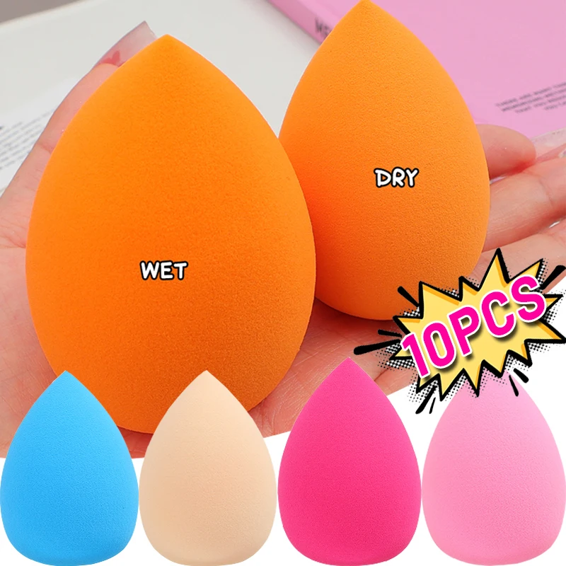 Soft Beauty Egg Random Color Wet and Dry Puff Foundation Sponge Egg Do Not Eat Powder Makeup Powder Puff Accessories Beauty Tool