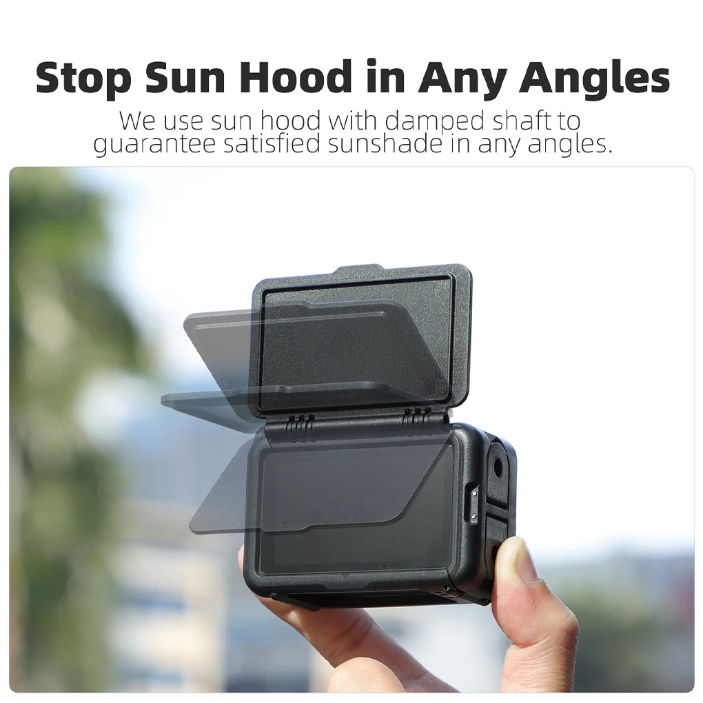 Capa protetora preta para guarda-sol, para ensolarado, ação 5pro/4/3, proteção para câmera, brilho zj911