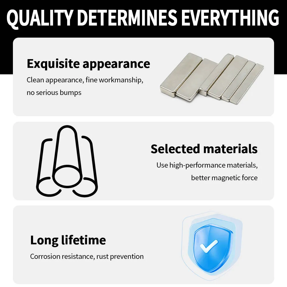 Powerful Neodymium Magnet Block Super Strong Magnets N35 NdfeB Permanent Magnetic imanes Refrigerator Magnet