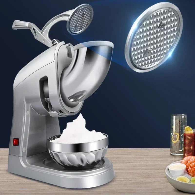 Commercial electric ice machine milk tea shop small ice machine high power automatic shaved ice machine