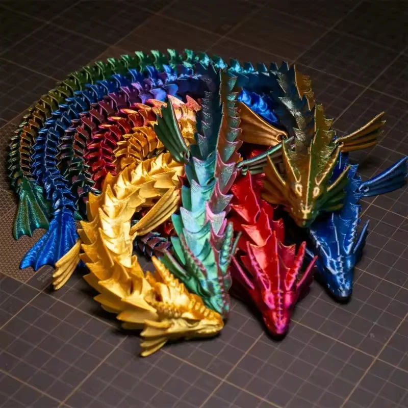 Creative Joint Movable Ornament ,NEW 3D Printed Sea Dragon / Water Dragon Furniture Decoration ,Gifts For Children Desktop Decor