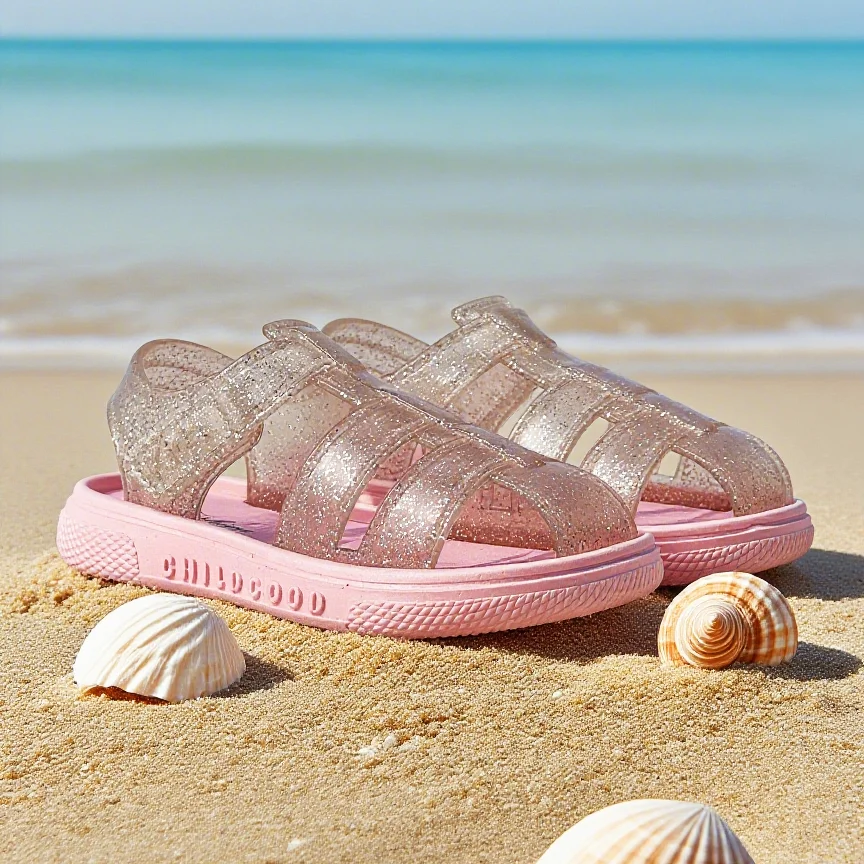 

Лето 202, новые модные и повседневные туфли принцессы с кристаллами для девочек, верхняя одежда, пляжные сандалии, сандалии для девочек